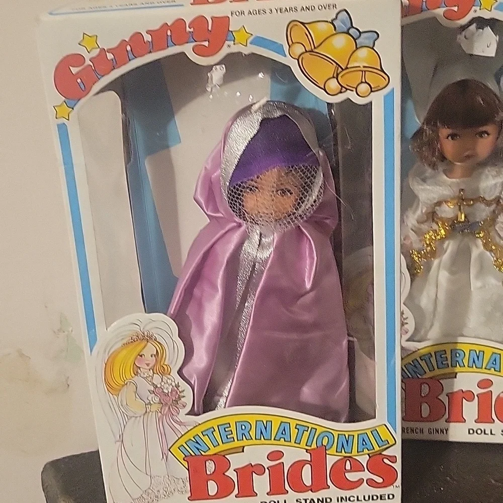 1982 Vogue Dolls International Brides Ginny, Lot of 8, NWT